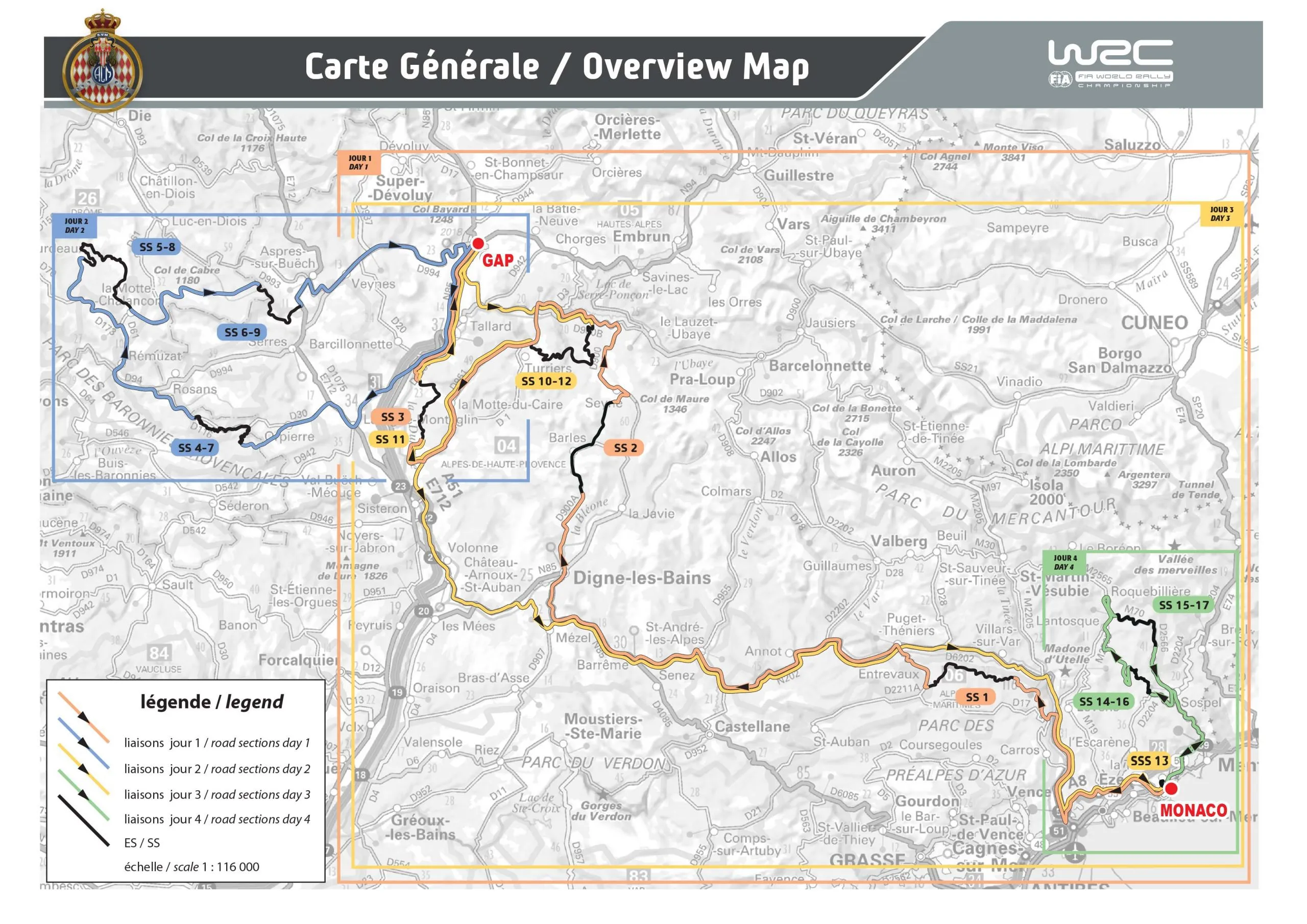 mapa rally montecarlo 2026